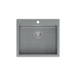 Kép 1/4 - Quadron MORGAN 110 gránit (570x500 mm, 1 medence) silver stone