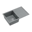 Kép 3/4 - Quadron MORGAN 111 gránit (780x500 mm, 1 medence+csepptálca) silver stone