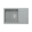 Kép 1/4 - Quadron PETER 111 gránit (780x500 mm, 1 medence+csepptálca) silver stone