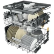 Kép 4/7 - WHIRLPOOL W7FHP43X Mosogatógép, C , 15 teríték, inox készülékszín, 10 program, 9,5 l vízfogyasztás, PowerClean és 6. Érzék technológia , moduláris 3. evőeszköztartó fiók, NaturalDry  43 dBA