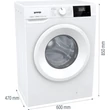 Kép 3/4 - Gorenje WNGPI61SBS Keskeny elöltöltős mosógép, 6Kg/1000f, gőzprogramok, 43,5 cm mély Kép 3/4 - Gorenje WNGPI61SBS Keskeny elöltöltős mosógép, 6Kg/1000f, gőzprogramok, 43,5 cm mély