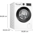 Kép 4/8 - Bosch WNG24401BY Mosó-szárítógép , Serie6 , 9kg mosás , HomeConnect , 6kg szárítás ,   A , 1400 f , Fekete ajtó , Prémium TouchControl kijelző , AntiStain fotlautomatika
