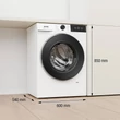 Kép 3/6 - Gorenje WG494A11 Mosógép,  9 kg / 1400 f, "A" , INVERTERES motor, GŐZPROGRAMOK,  Növelt LED kijelző süllyesztett gombokkal,  WIFI - ConnectLife,  SuperSilent , CIPŐTISZTÍTÓ PROGRAM