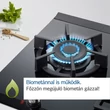 Kép 5/6 - Bosch PRA3A6I10 Domino gázfőzőlap - üvegkerámia - Serie8 - 30cm - WOK gázégő  - FlameSelect