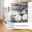 Kép 4/7 - Bosch SMV8ECX01E Teljesen integrálható Mosogatógép - Serie 8 - Home Connect - 14 teríték - Energiaosztály:A - 8 program - 5 opció - Nagyméretű TFT kijelző - Érintőgombos vezérlés - EfficientDry szárítás - MaxFlex Pro kosárrendszer