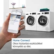 Kép 4/6 - Bosch WRB247CEBY Hőszivattyús kondenzációs szárítógép, Serie8, Home Connect, 9kg, A, Fehér-inox ajtó, SelfCleaning öntisztító kondenzátor, IronAssist gőzprogram, Döntött, nagyméretű TouchControl kijelző digitális kezelőgyűrűvel, SmartDry, AutoDry