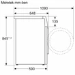Kép 7/10 - BOSCH WGB25403BY Serie | 8 Elöltöltős mosógép, 10 kg, 1400 fordulat/perc,  i-DOS IronAssist, Wifi