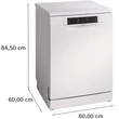 Kép 5/5 - Bosch SMS46KW02E Szabadonálló Mosogatógép - Serie4 - Fehér - 13 teríték - Energiaosztály:E - 5 program - 4 opció - LED kijelző - Nyomógombos vezérlés - Hőcserélős kondenzációs szárítás - VarioFlex kosárrendszer