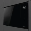 Kép 4/6 - Hisense BIM325GI63DBG BEÉPÍTHETŐ MIKRO,  25l,  800W /1200W, AUTO menü - 15 program,  Inverter technológia, LED kijelző,  AquaClean kamratisztítás, rozsdamentes acél kamra,  világítás, fekete üveg front