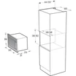 Kép 6/6 - Hisense BIM325GI63DBG BEÉPÍTHETŐ MIKRO,  25l,  800W /1200W, AUTO menü - 15 program,  Inverter technológia, LED kijelző,  AquaClean kamratisztítás, rozsdamentes acél kamra,  világítás, fekete üveg front