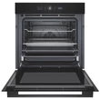 Kép 4/6 - Whirlpool WOI5S8HM1SBA Fekete üveg, finoman csukódó sütőajtó ,  MF8, SmartClean (hidrolitikus) sütőtisztítás, "A+" teleszkópos sütősín, 73 liter