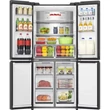 Kép 5/8 - Hisense RS818N4TFE Side by Side hűtő,  417/215l,  "E" , NO-FROST, INVERTERES , Multi Air Flow , Smart Wifi, víztartályos, Metal Cooling,  prémium inox