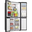 Kép 6/8 - Hisense RS818N4TFE Side by Side hűtő,  417/215l,  "E" , NO-FROST, INVERTERES , Multi Air Flow , Smart Wifi, víztartályos, Metal Cooling,  prémium inox