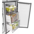 Kép 7/8 - Hisense RS818N4TFE Side by Side hűtő,  417/215l,  "E" , NO-FROST, INVERTERES , Multi Air Flow , Smart Wifi, víztartályos, Metal Cooling,  prémium inox