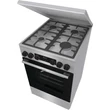Kép 3/4 - Gorenje GKS5C71XF Kombinált tűzhely, 4 gázégő, elektromos multifunkciós sütő Pizza funkcióval,kijelző, fém tetővel, teleszkópos sütősín, lassú ajtózáródás, air fry, fém tető, szürke szín, gőzfunkcióval