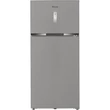 Kép 1/5 - WHIRLPOOL WHD26633X5E Felülfagyasztós Dual NoFrost hűtőszekrény, D , 465 /165  liter , Pearl Steel készülékszín, Inverter kompresszor, 6. Érzék funkció  érintőszenzoros külső digitális kijelző, NoFrost  LED világítás, multiflow  187.7x83.2x76.2cm