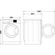 Kép 6/6 - WHIRLPOOL WPM011WADSEE Elöltöltős gőzfunkciós mosógép automata mosószeradagolással és HomeWhiz távoli eléréssel, "A-50%" 1400 f, 10kg , csendes inverter motor , nagyméretű digitális kijelző,  6. Érzék funkció,  FreshCare+