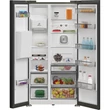 Kép 4/6 - WHIRLPOOL WHG26574WXK5E SIde-by side hűtőszekrény, D  , 375 / 203 , 6. érzék technológia, FreshLock, ProFresh, Black Inox készülékszín, digitális kijelző, jégkészítő és vízadagoló, multiflow 179X91x70,5cm