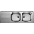 Kép 1/3 - BLANCO TOP EZS 12X4-2 mosogatótálca, natúr rozsdamentes acél, forgatható, excenter nélkül, 1 1/2" lefolyó