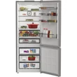 Kép 3/3 - WHIRLPOOL WHK26494X6E Alulfagyasztós Dual NoFrost hűtőszekrény, C , 340 /150 , inox készülékszín, 6. Érzék funkció Touch Control , NoFrost , multiflow  192x70x74,5 cm