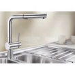 Kép 4/5 - BLANCO LINUS-S Vario csaptelep kihúzható fejjel, zuhanyváltóval, króm, magasnyomású