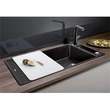 Kép 6/9 - BLANCO AXIA III XL 6 S Silgranit mosogatótálca, tartufo, üveg vágólappal, excenterrel