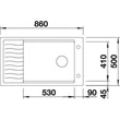 Kép 7/9 - BLANCO ELON XL 8 S Silgranit mosogatótálca, antracit, excenter nélkül