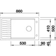 Kép 3/5 - BLANCO ELON XL 8 S Silgranit mosogatótálca, fekete, excenter nélkül