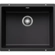 Kép 1/9 - BLANCO ROTAN 500-U Silgranit mosogatótálca, fekete, excenter nélkül