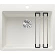 Kép 1/8 - BLANCO ETAGON 6 Silgranit mosogatótálca, fehér, tartozékokkal, excenter nélkül