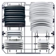 Kép 3/7 - HAIER XF 4A4M4PX Szabadonálló Inox Mosogatógép 3 kosár, 14 Teríték, 1/2 program