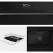 Kép 4/5 - Hisense BIM406A8B KOMPAKT MIKRO + SÜTŐ KOMBI  Multifunkciós sütő és mikrohullámú sütő kombi, 50 liter,  14  funkció , Pizza, AirFry , Sabbath mód, StepBake , FrozenBake, TFT színes kijelző, Inverter , teljesen fekete  üveg ajtó, WIFI - okos otthon: Connec