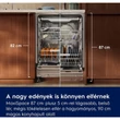 Kép 7/11 - Electrolux E92LX220P Beépíthető mosogatógép, WiFi, QuickSelect kezelőpanel, EasyFlex Pro fiók, AirDry, 14 teríték