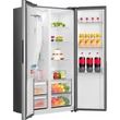 Kép 9/12 - Gorenje NRS917E61X Side by Side hűtő, űrtartalom: 347/181l, ,  NO-FROST, INVERTERES kompresszor,  vízadagoló, automata jégadagoló, inox