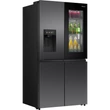 Kép 2/14 - Hisense RQ600P7SKE Side by Side Francia ajtós, Multidoor hűtőszekrény, Wifi, No Frost, Fekete, Betekintő ablak, UV szűrt vízadagoló, TFT Kijelző