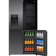Kép 8/14 - Hisense RQ600P7SKE Side by Side Francia ajtós, Multidoor hűtőszekrény, Wifi, No Frost, Fekete, Betekintő ablak, UV szűrt vízadagoló, TFT Kijelző
