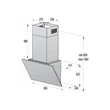 Kép 7/7 - Gorenje WHI66236B G600 - Önálló fali ferde kivitelű páraelszívó, 60 cm, 764 m3/óra, Touch on Glass érintőkijelző az üvegfelületen, WIFI - ConnectLife