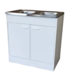 Kép 2/8 - Operis Komplett mosogatós szekrény  80x50 , nyílóajtós fehér 2 medencés Kép 2/8 - Operis Komplett mosogatós szekrény  80x50 , nyílóajtós fehér 2 medencés