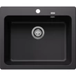 Kép 1/4 - BLANCO NAYA 6 Silgranit mosogatótálca, fekete,  excenter nélkül