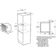 Kép 4/4 - Gorenje BM341M3DBGH Beépíthető mikró, 34 L, fekete üveg, lefelé nyíló ajtó
