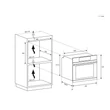 Kép 5/6 - Candy  CC604GH/E  CLASSIC Sütő Sütő, elektromos, hőlégkeverés, 65 liter, A+ energiaosztály, fekete szín, Szé x Mé x Ma (mm) 595 x 595 x 568