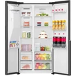 Kép 7/10 - Gorenje NRS917E61BX Side by Side hűtő, űrtartalom: 347/181l,  NO-FROST, INVERTERES kompresszor,  vízadagoló, automata jégadagoló, inox-fekete