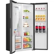 Kép 8/10 - Gorenje NRS917E61BX Side by Side hűtő, űrtartalom: 347/181l,  NO-FROST, INVERTERES kompresszor,  vízadagoló, automata jégadagoló, inox-fekete