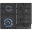 Kép 1/2 - Gorenje GW641BFB Beépíthető gáz főzőlap, 3+1 WOK égő, öntöttvas edénytartó rácsok