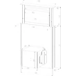 Kép 6/7 - Kluge KLD6000BLG pultból kiemelkedő fekete páraelszívó, 60cm