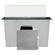 Kép 11/15 - Kluge KLD9500BLG pultból kiemelkedő páraelszívó átlátszó üveggel, 90cm