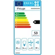 Kép 4/5 - Kluge KMS6040WHG fali döntött üveg fehér páraelszívó, 60cm
