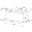 Kép 8/9 - Kluge KMV6011BL beépíthető matt fekete páraelszívó, 60cm, 17cm magas