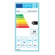 Kép 7/7 - Kluge KOV6150WHG beépíthető fehér páraelszívó, 60cm, fehér üvegpanel