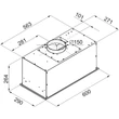 Kép 4/5 - Kluge KOV6600IX beépíthető INOX páraelszívó, 60cm, távirányító